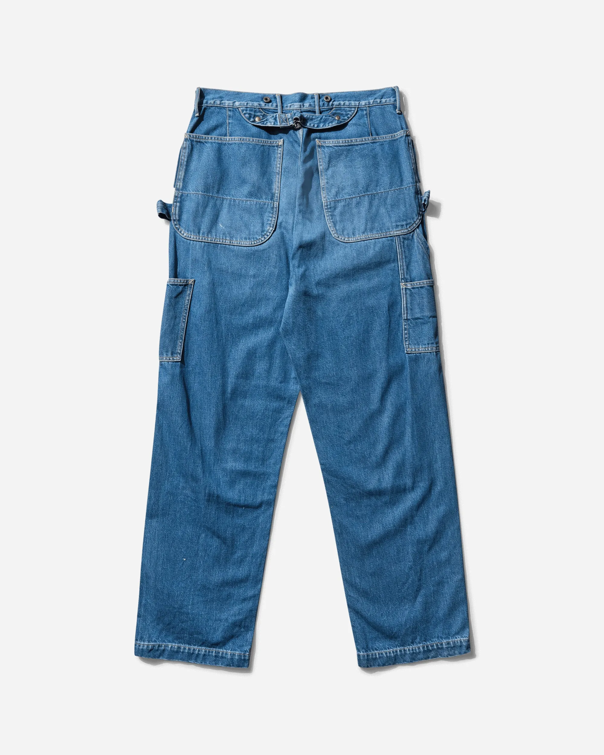 Men'S 11.5Oz Denim Lumber Pants (Processed) Blue Welt Pocket Anti-Light Pollution