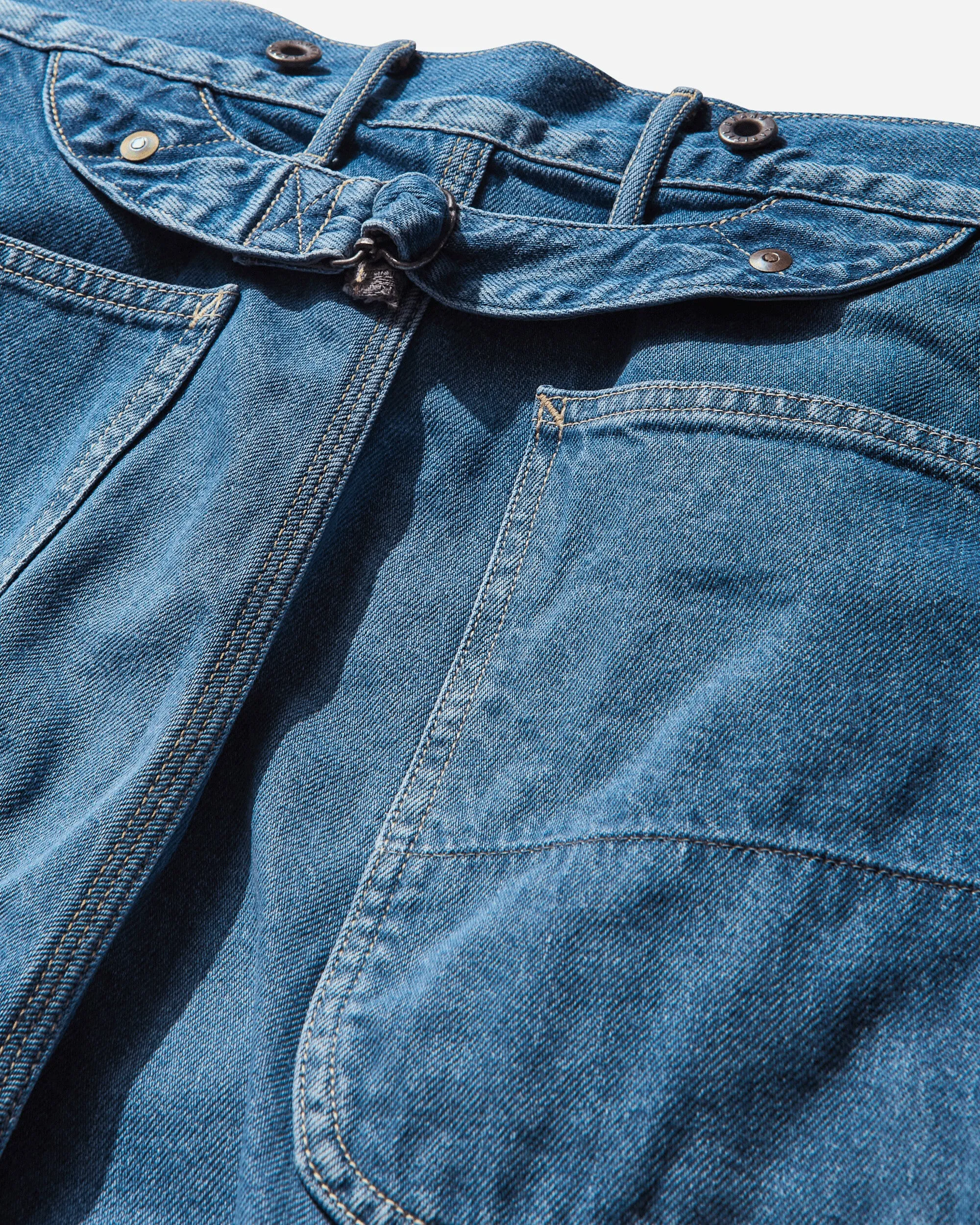 Men'S 11.5Oz Denim Lumber Pants (Processed) Blue Comfortable Vivid Style - Focused Design