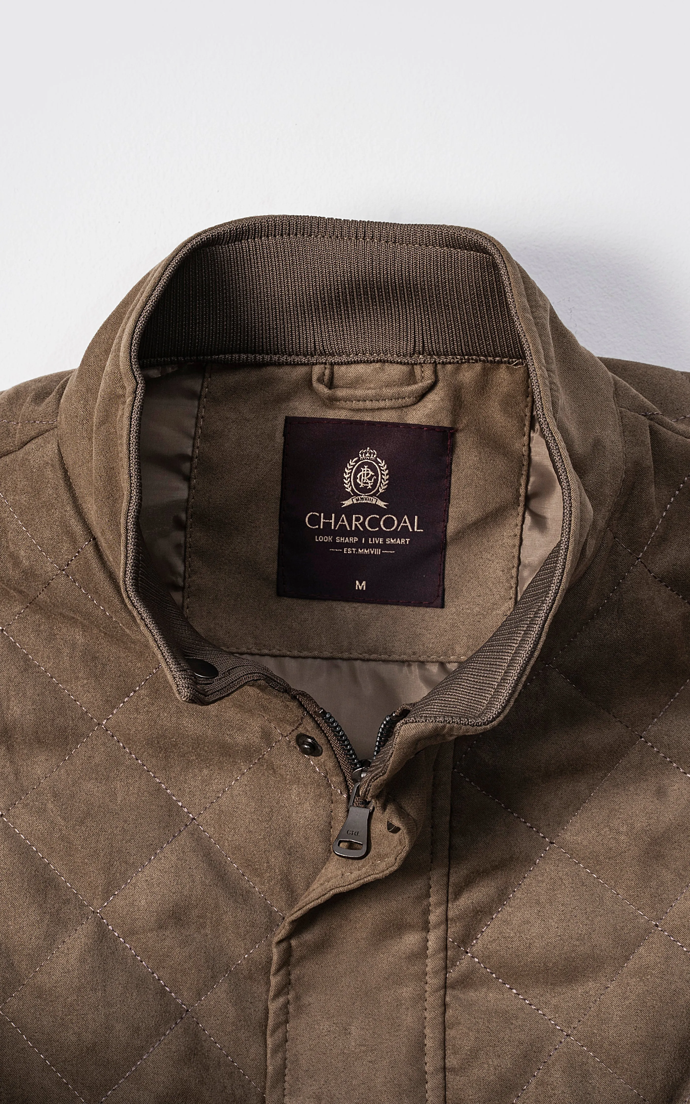 Quilted Suede Gilet Jacket Sleeveless Light Brown Ankle Stability Ability EnhancedTractionSystem