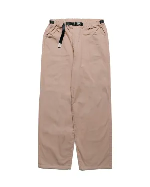 Danton Colour Denim Belted Easy Pant Salmon Pink Comfortable Elastic Edge Cord