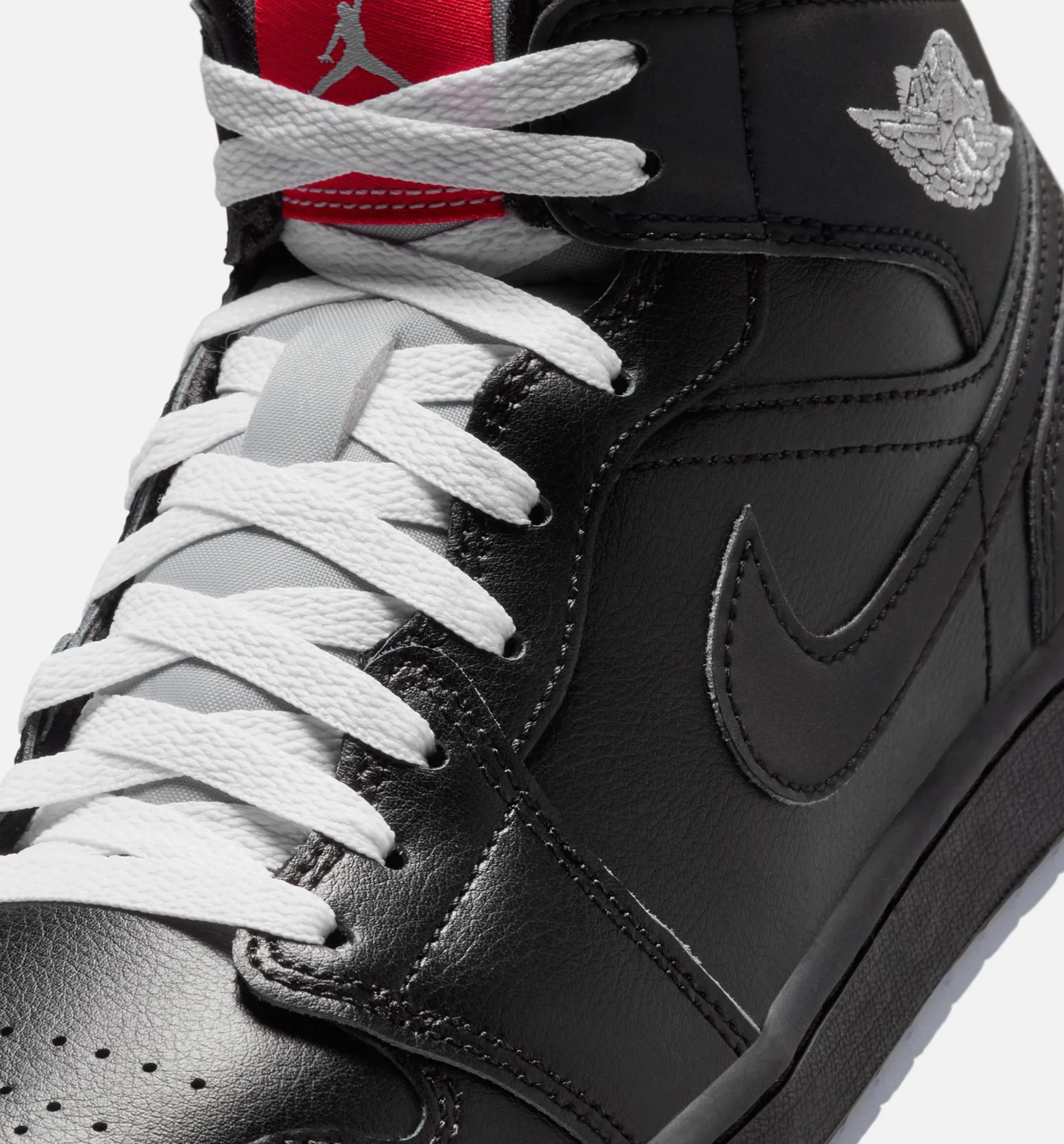 Corner Comfortable Fit Upper Material Air Jordan 1 Mid Se Mens Lifestyle Shoe - Black/Grey