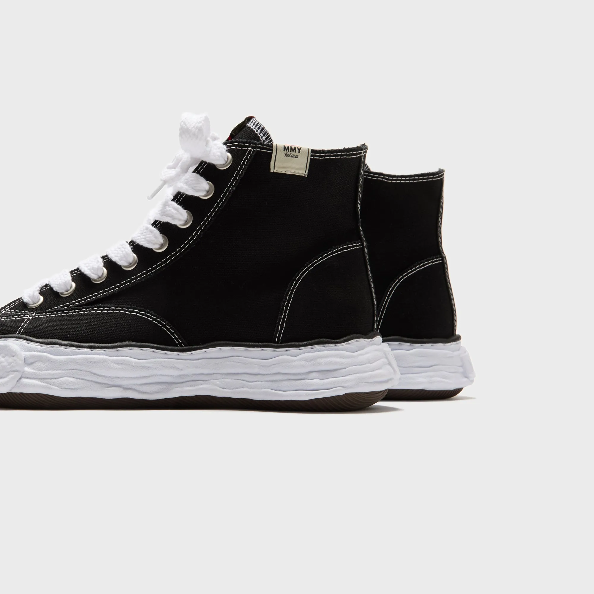 Comfortable Skateboard Wading Shoes Comfortable Leather Upper Material Mihara Yasuhiro Peterson 23 High Og Sole - Black