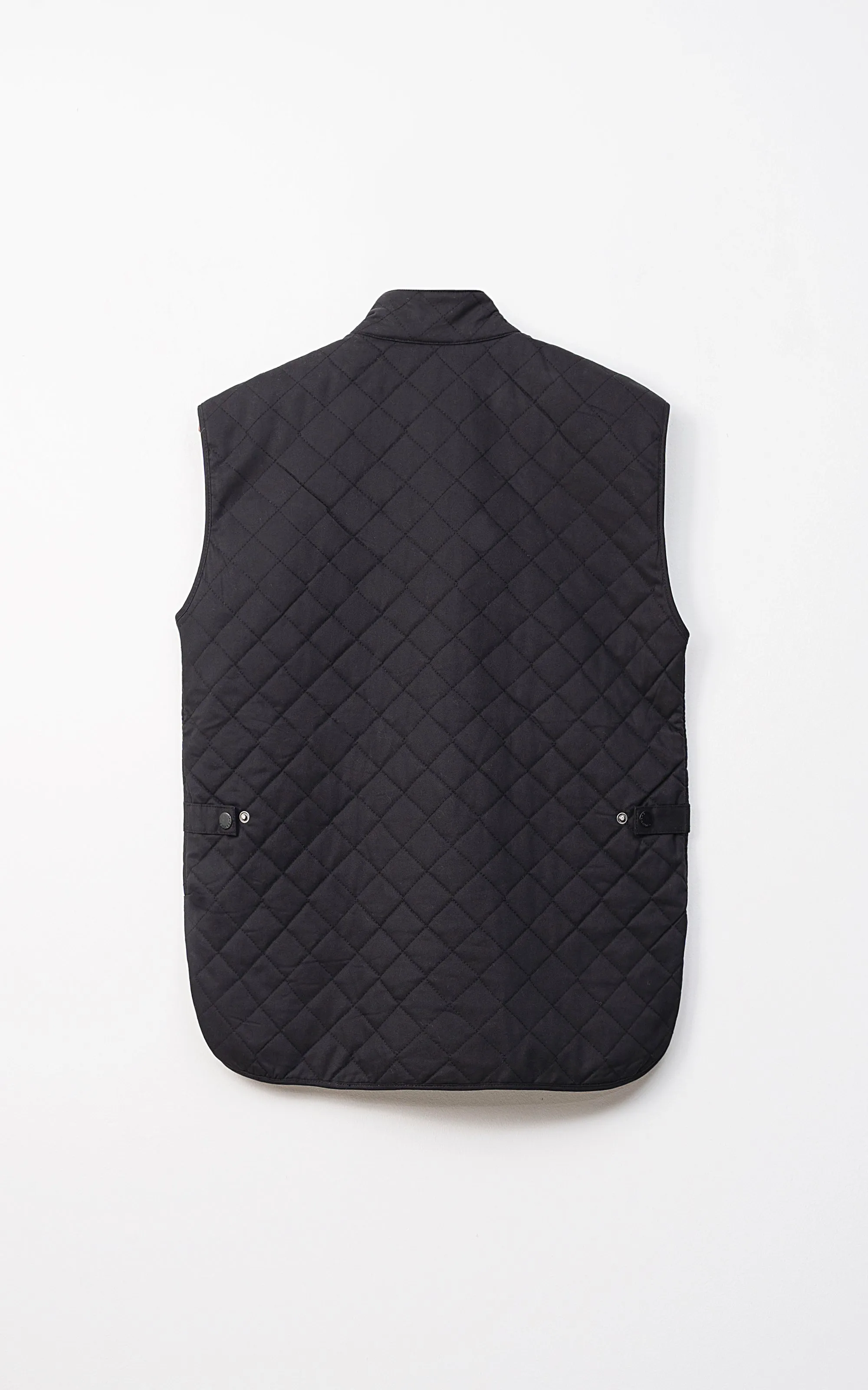 Quilted Sleeveless Jacket Black Traction Feature Eco-Friendly Soles