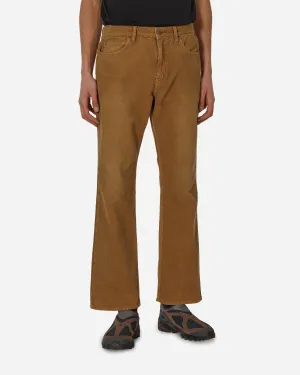 Bootcut Cordurory Pants Brown Cuffed Tungsten Phosphide