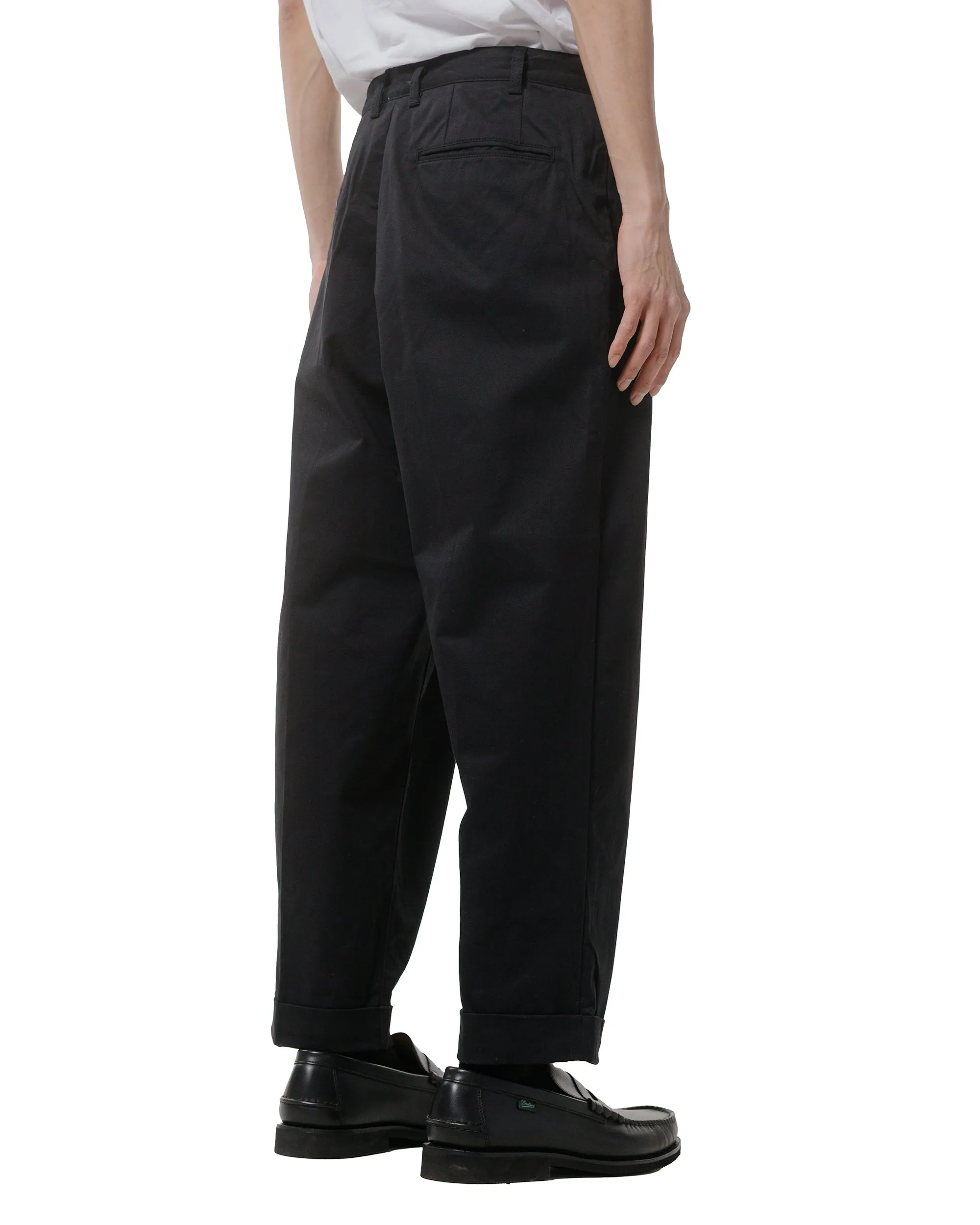 Only Beams Plus 2Pleats Twill Black