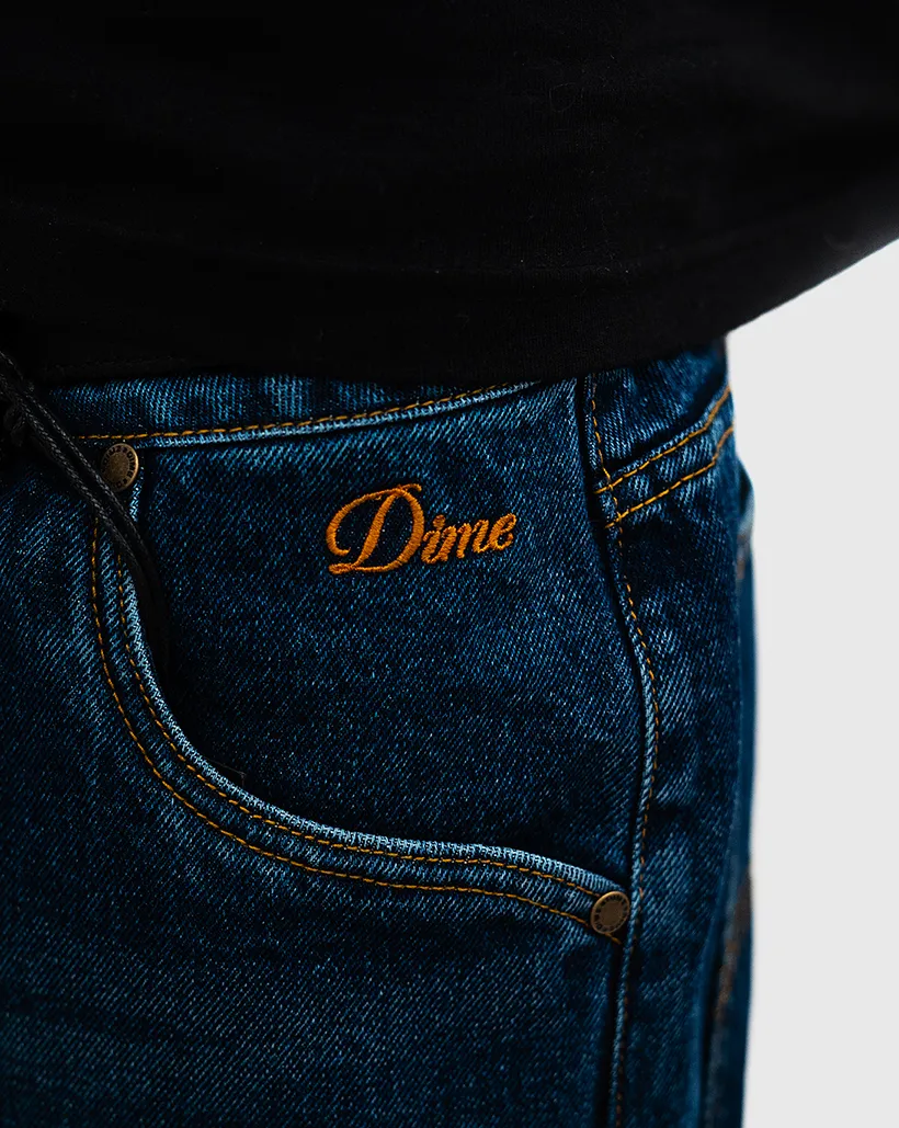 Dime Classic Baggy Denim Pants - Faded Indigo ASTM Certified Washable Surface