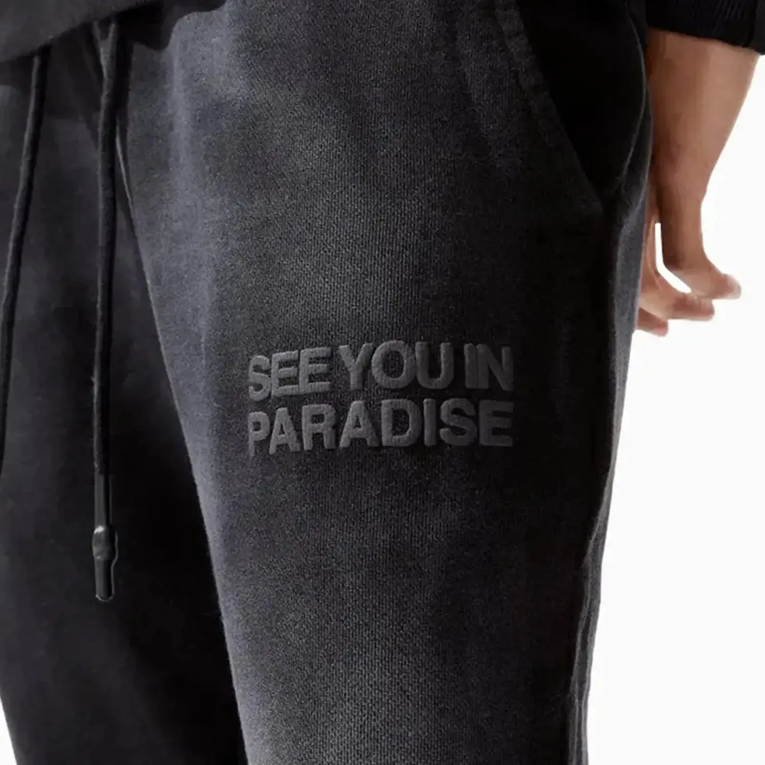 Cuff Elasticity Waterproofing Men'S Paradise Washed Stacked Sweat Pant