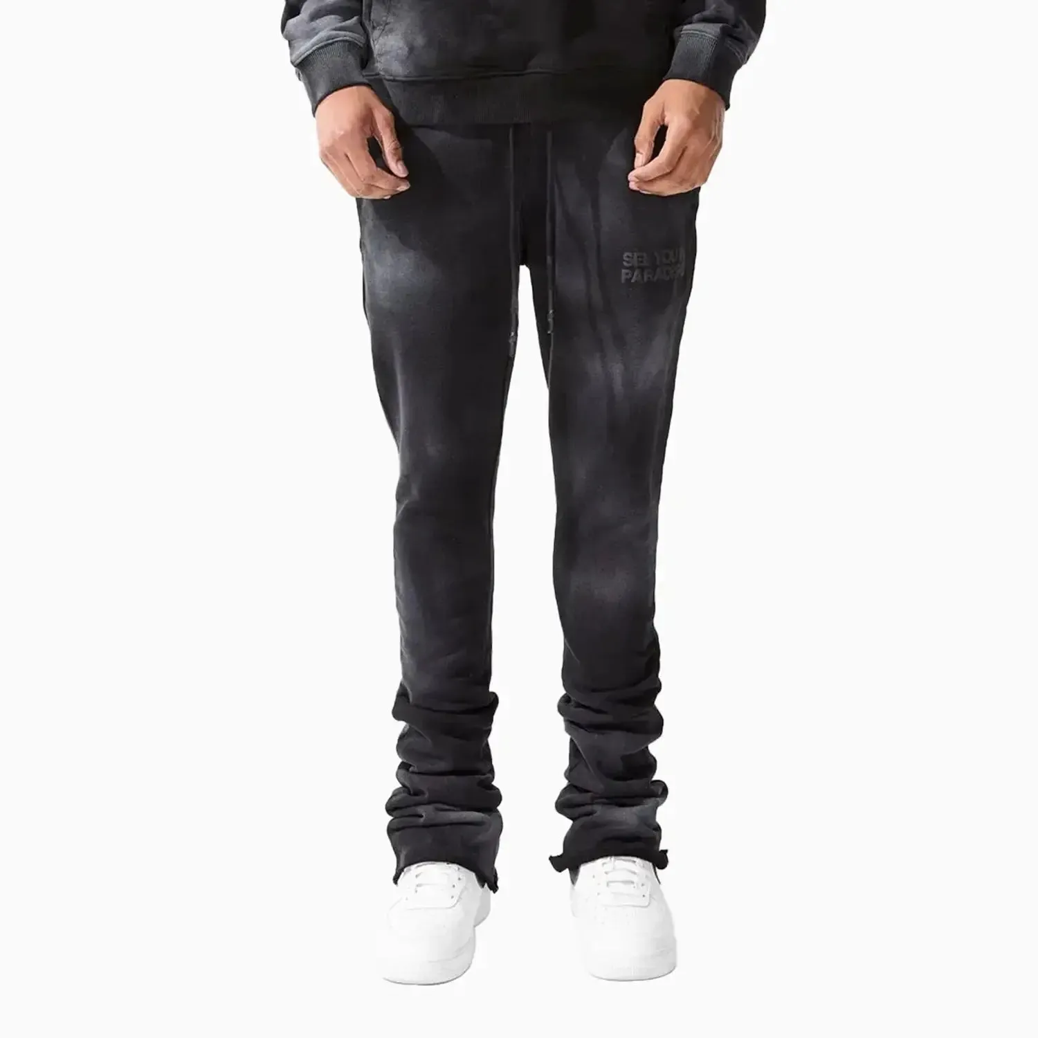 Men'S Paradise Washed Stacked Sweat Pant Comfortable Arm Opening