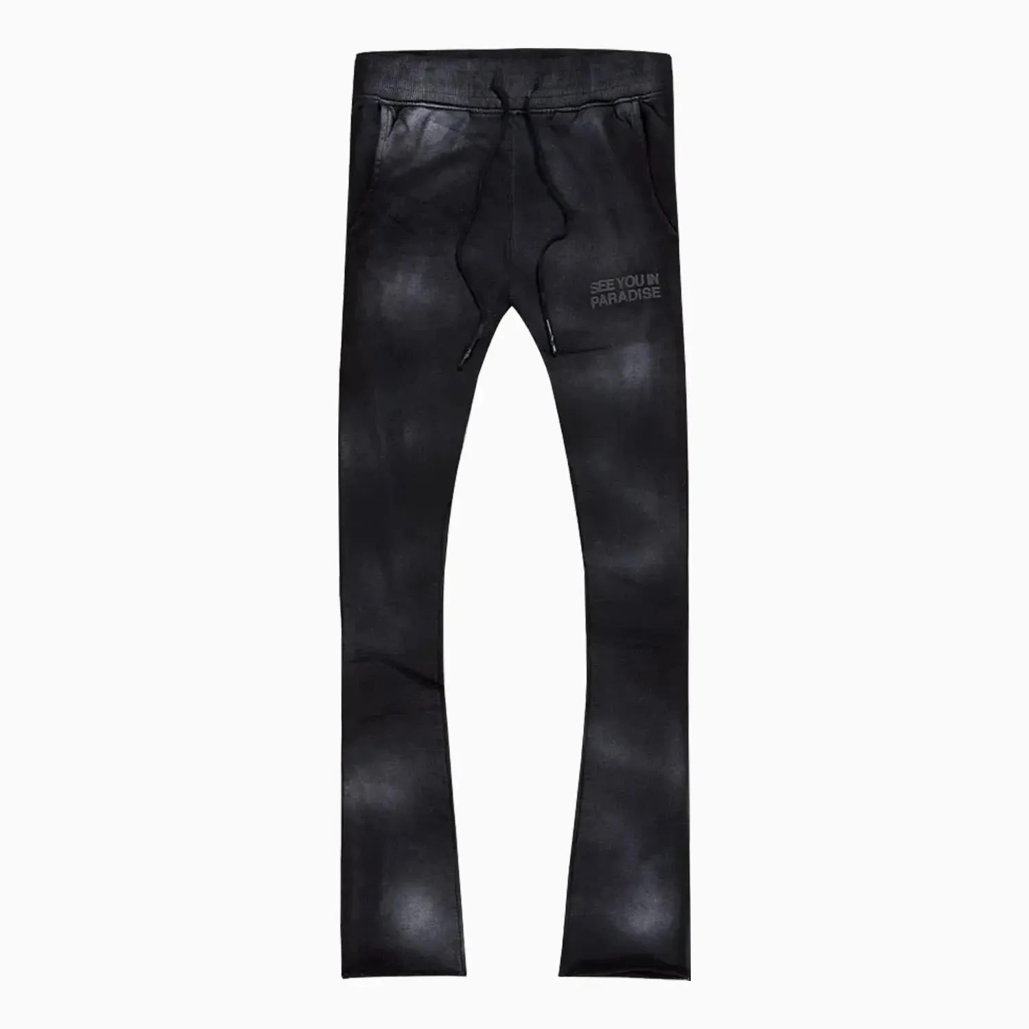 Flare Comfortable Storage Efficiency Men'S Paradise Washed Stacked Sweat Pant