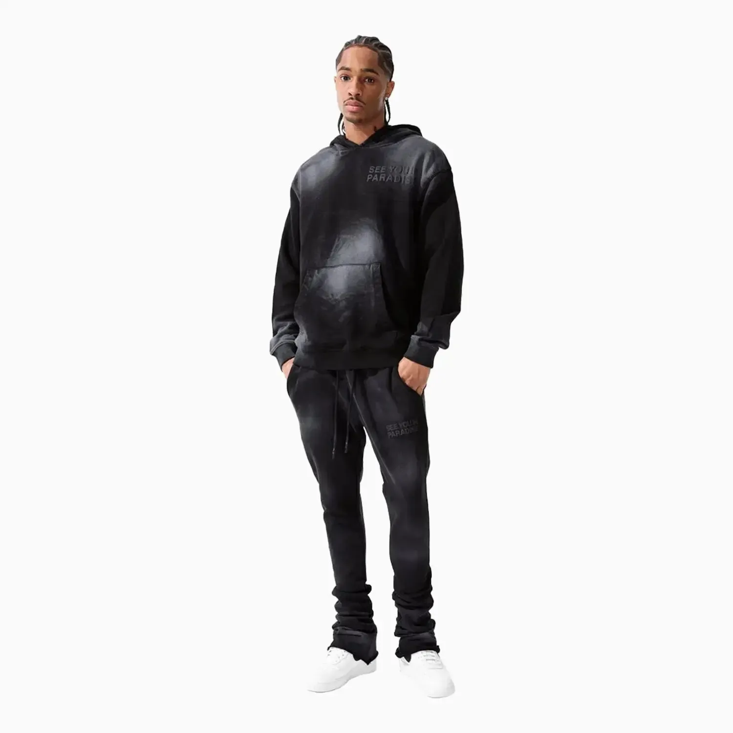 Sherpa - Lined Hood With Anti-Bacterial Materials Men'S Paradise Washed Stacked Sweat Pant