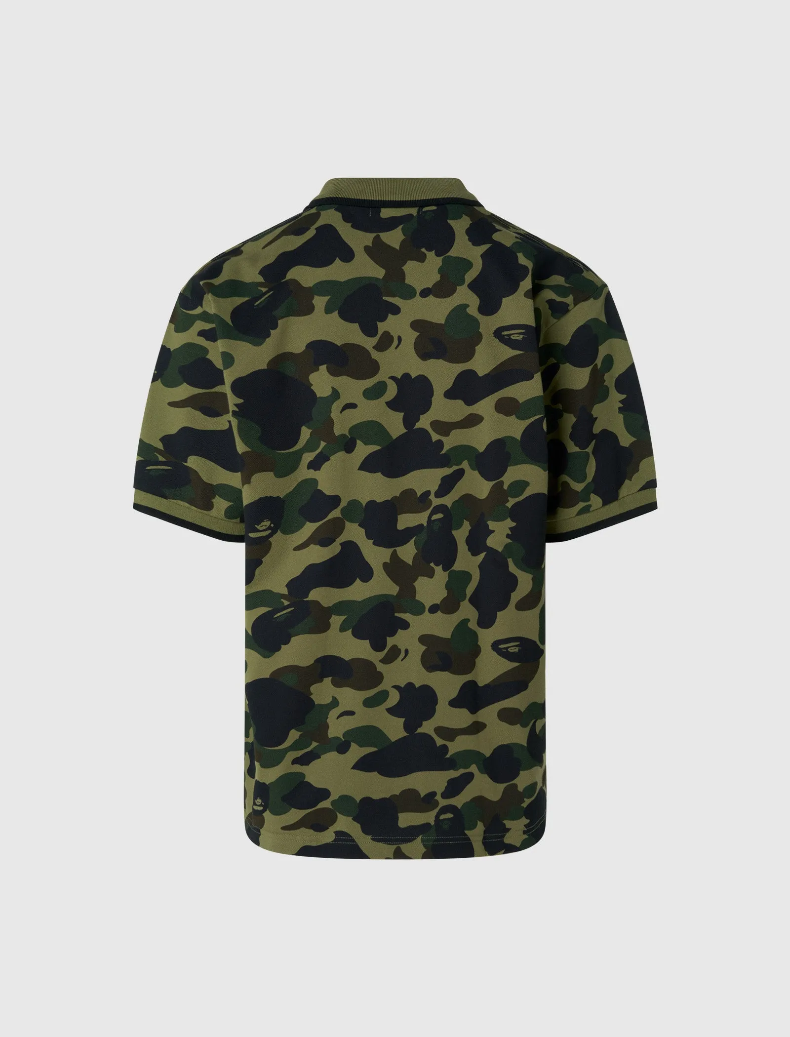 Camo One Point Polo Geometric Print Satisfaction