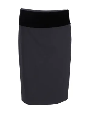 Jupe crayon Ralph Lauren en polyester noir