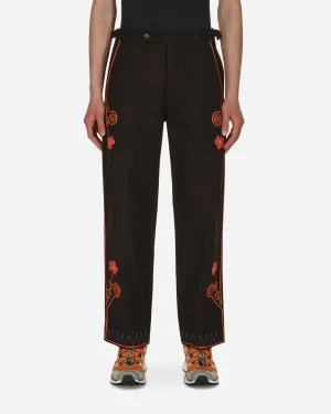Permit Rancher Embroidered Trousers Brown