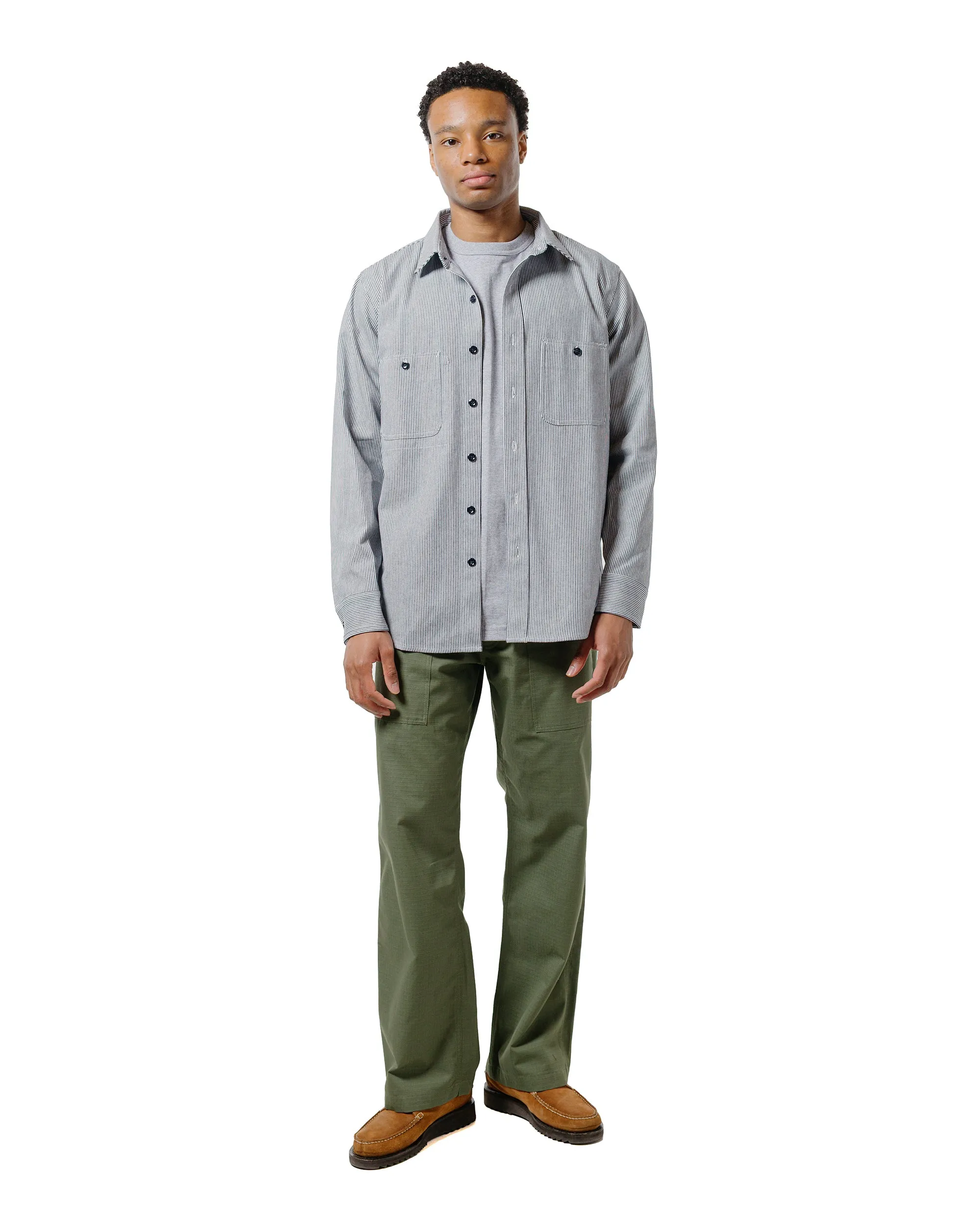 Randy'S Garments Utility Pant Cotton Ripstop Olive Performance Fit Feature Office Activity