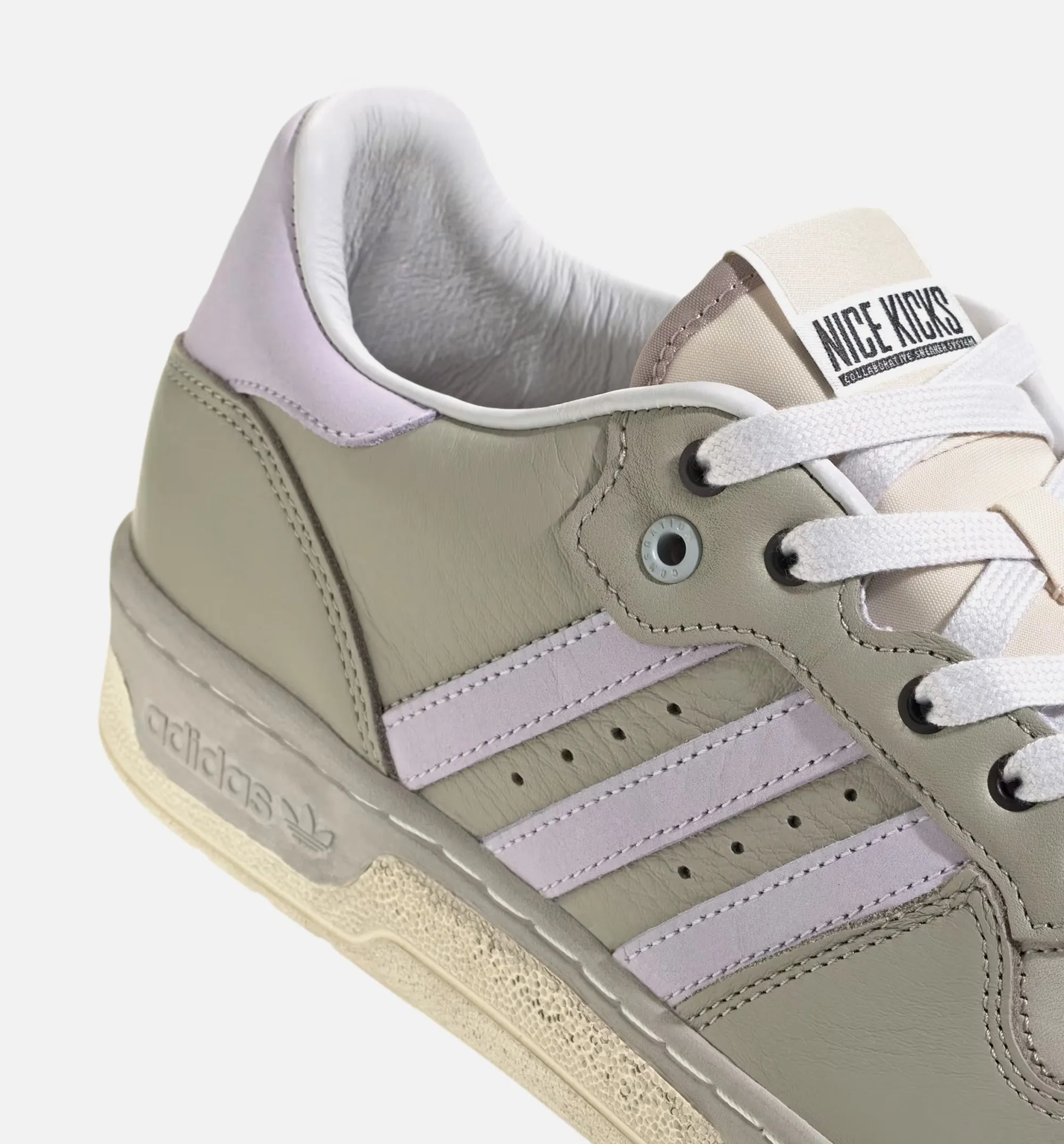 Breathable Advantage Good Grip Rivalry Low Nicekicks Mens Lifestyle Shoe - Cream White/Dash Grey
