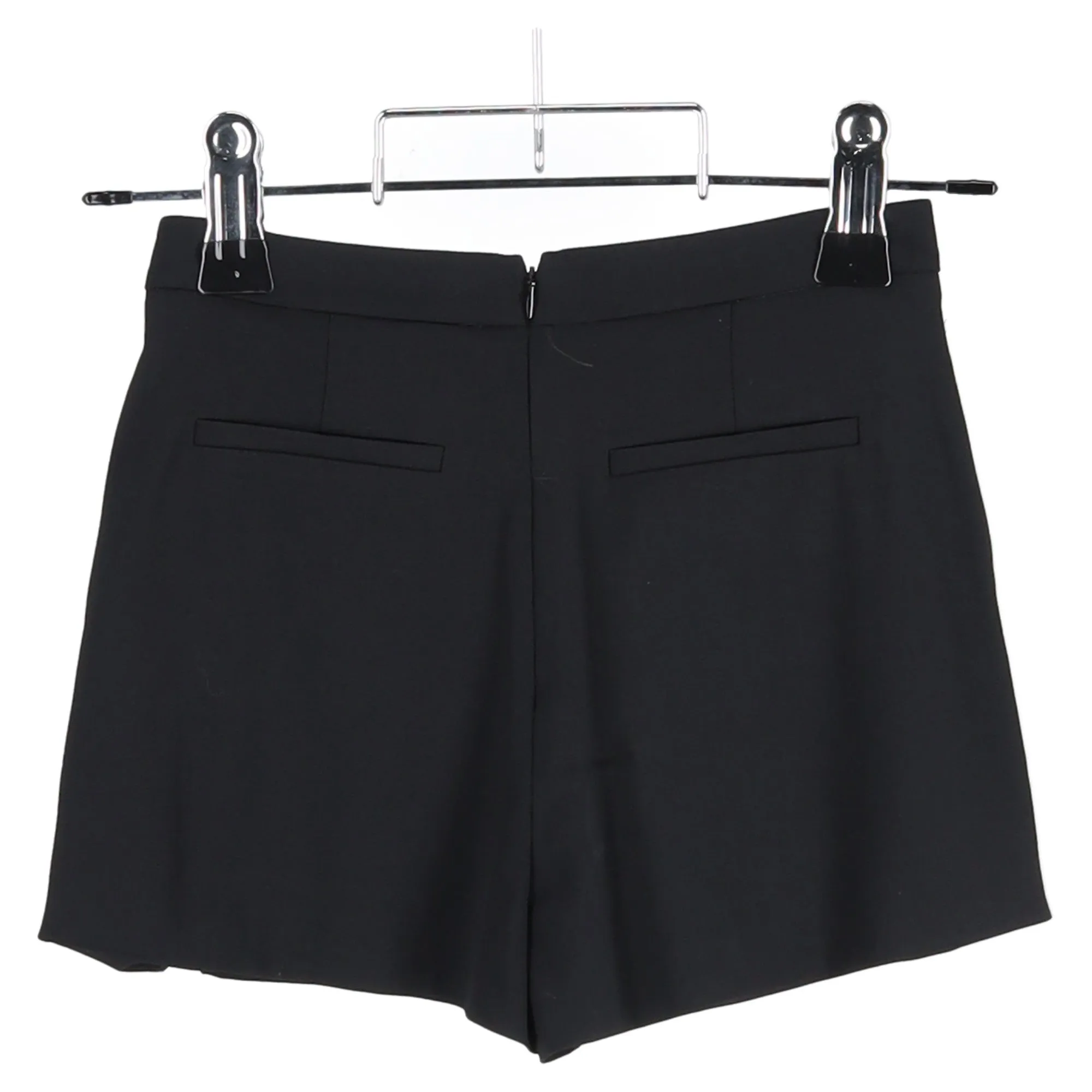 RED Valentino Jupe-Short Mini Brodée en Viscose Noire