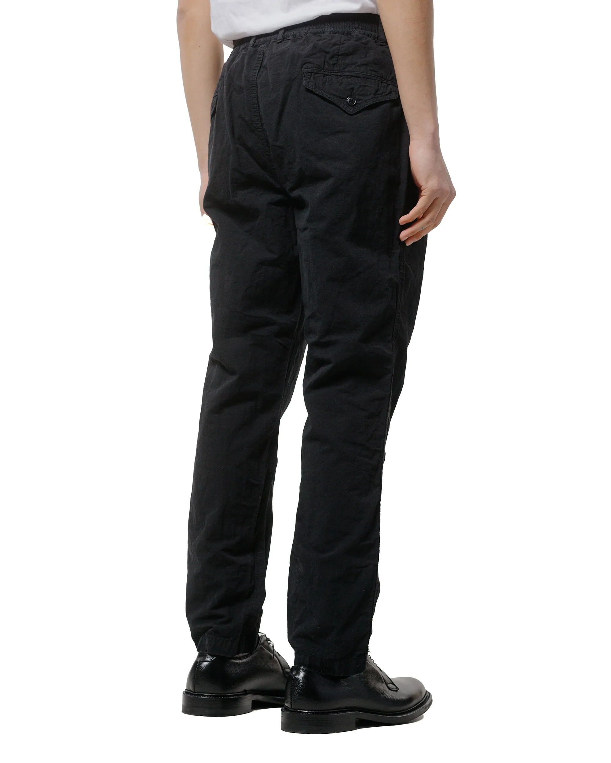 Sage De Cret High Density Cotton/Hemp Tapered Pants Black Comfortable Foot Socks