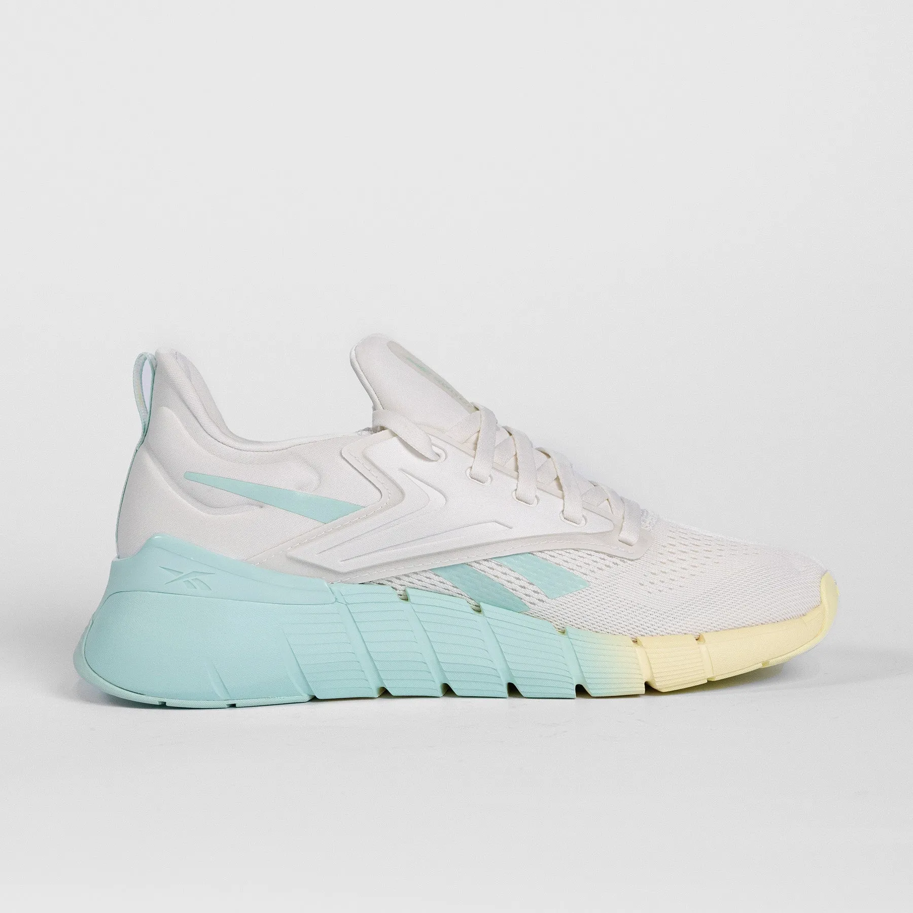 Comfort Selection Process Reinforced Section Design Reebok - Nano Gym - Women'S - Chalk/Yellow Haze/Glitch Aqua