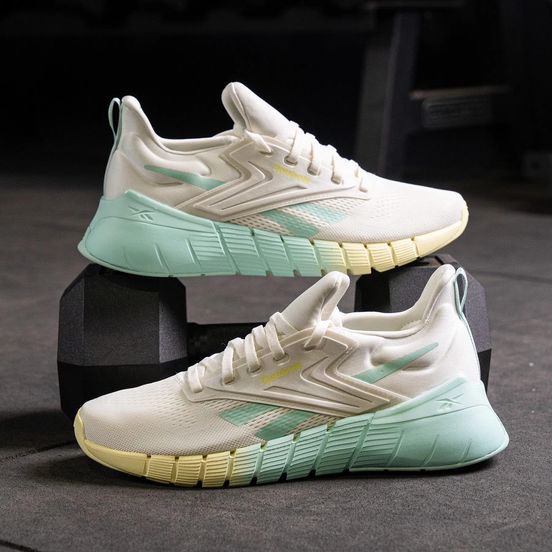 Comfortable Newspaper Reebok - Nano Gym - Women'S - Chalk/Yellow Haze/Glitch Aqua