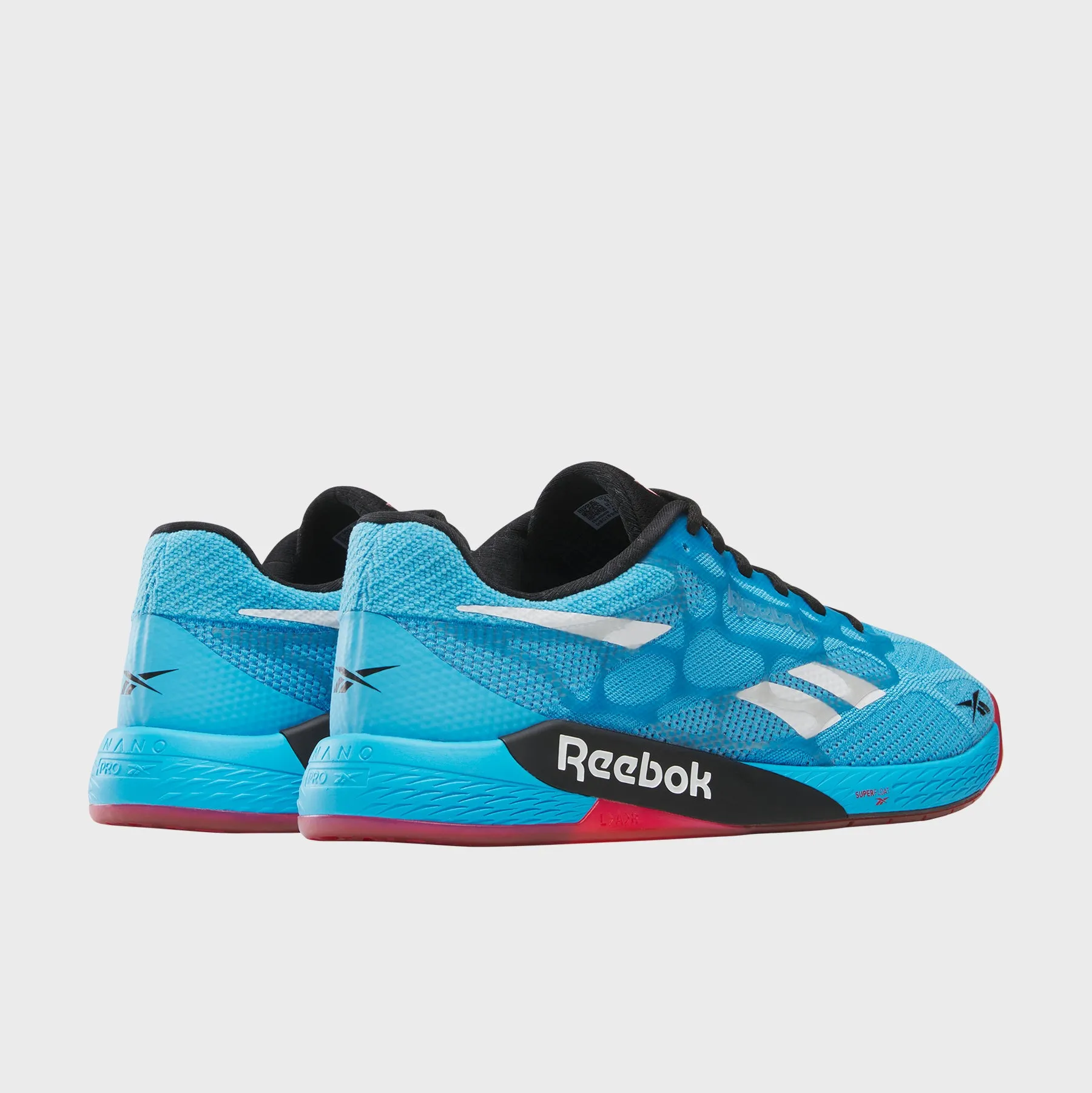 Elastic Band Feature Insured Reebok - Nano Pro - Men'S - Future Cyan/Ftwr White/Black