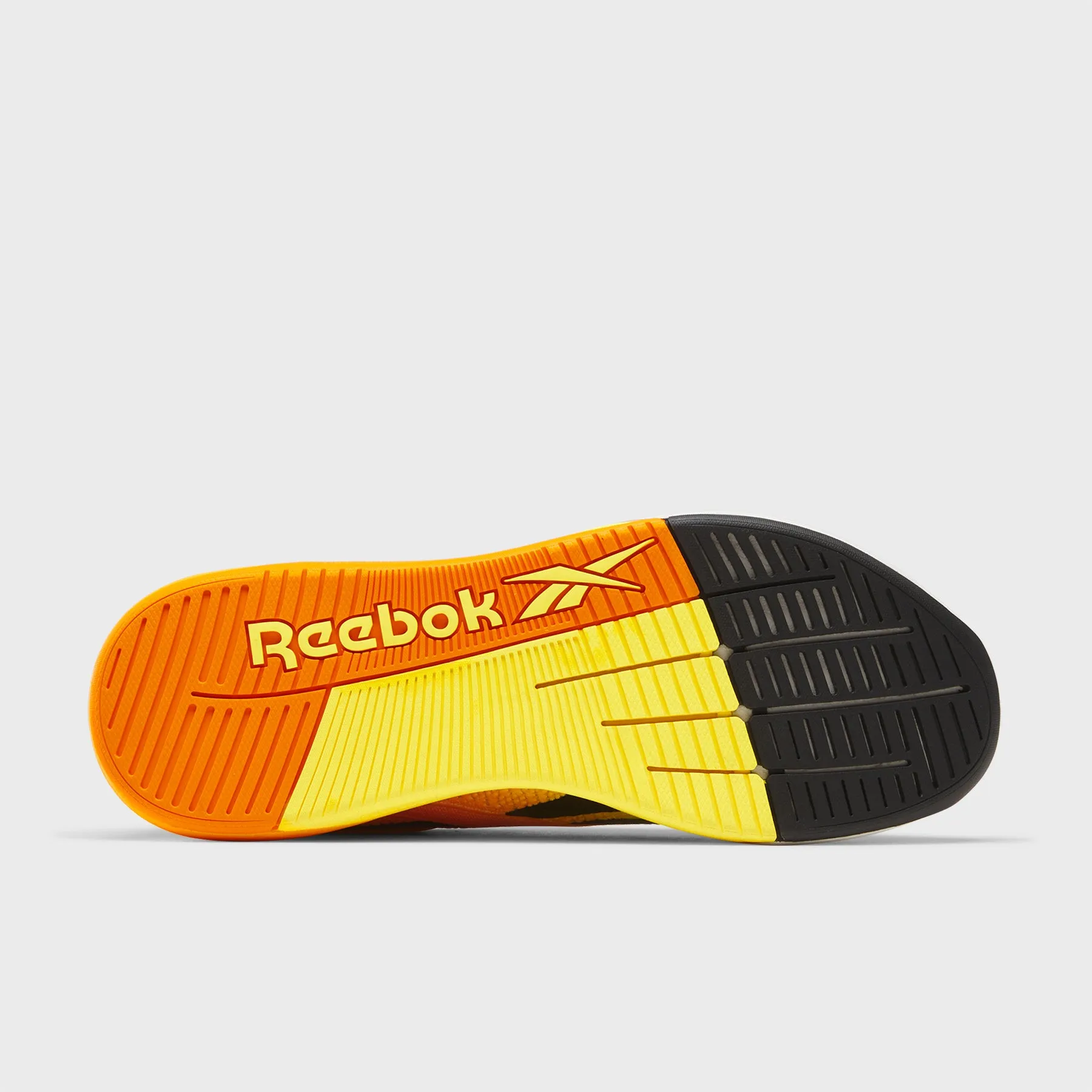 Reebok - Nano X5 - Chalk/Black/Electric Amber Comfortable Forceability Sandal Amethyst
