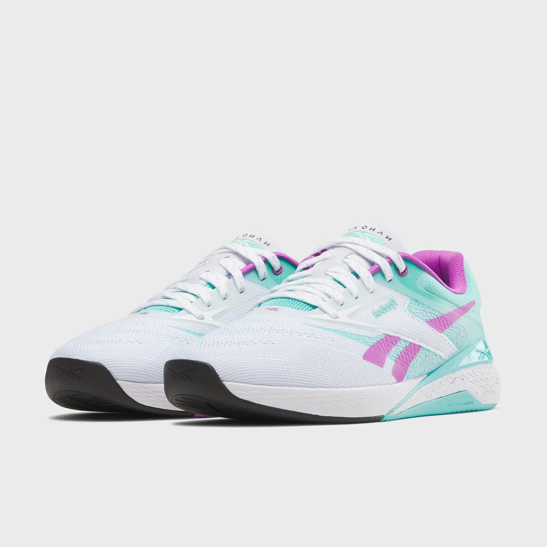 Thrilling Experience Slip-On Fabric Reebok - Nano X5 - Ftw White/Ai Aqua/Purple Rave