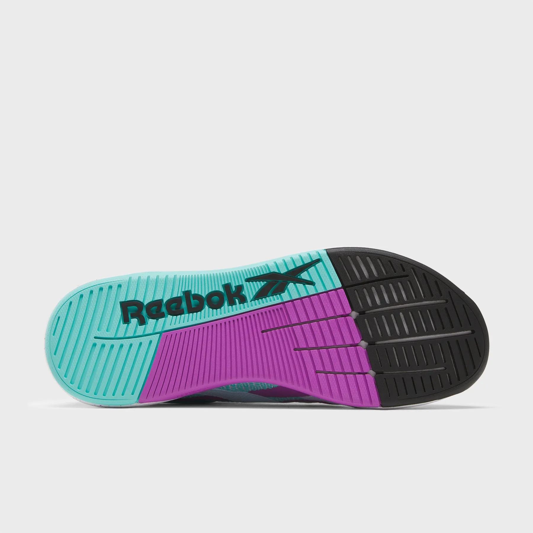 Flexible Exterior Design Reebok - Nano X5 - Ftw White/Ai Aqua/Purple Rave