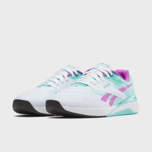 Comfortable Slip On Boots Comfort Backup Reebok - Nano X5 - Ftw White/Ai Aqua/Purple Rave