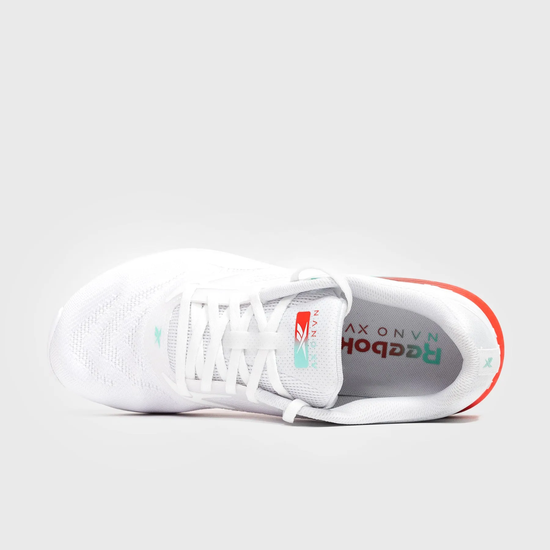 MoldedHeel Reebok - Nano X5 - Women'S - Ftw White/Ai Aqua/Energy Red