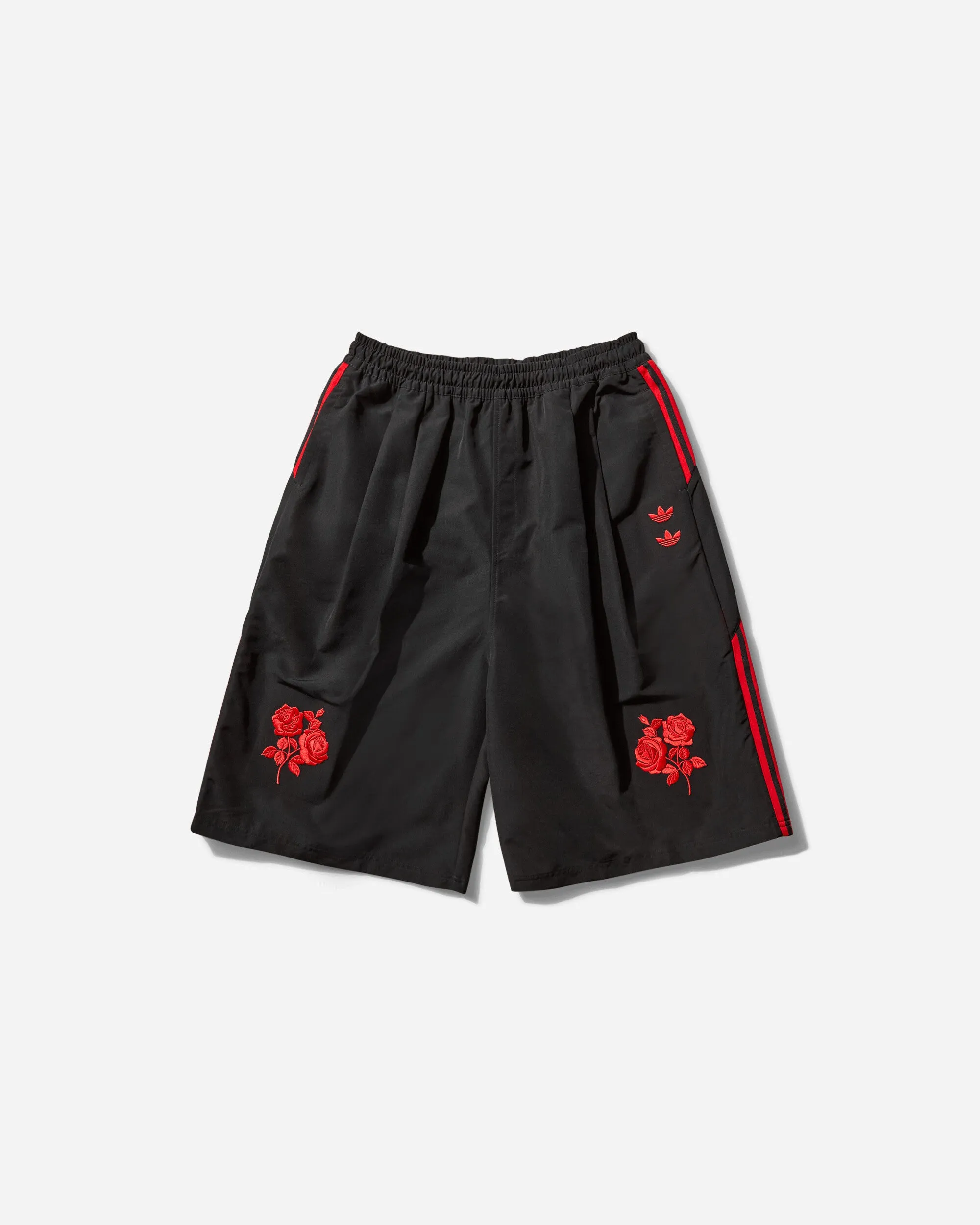Men'S Willy Chavarria Long Shorts Black Water Resistant Design