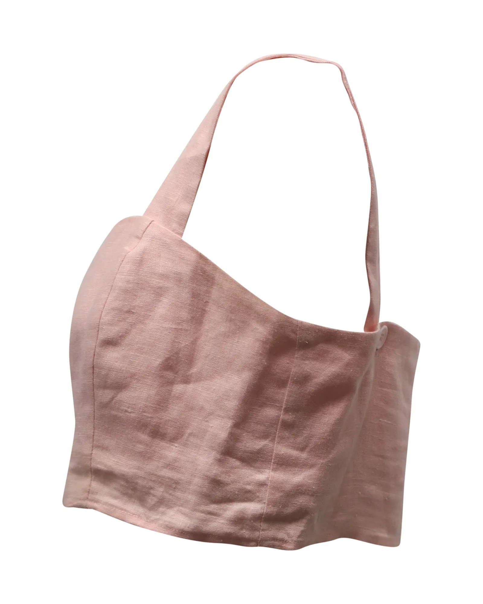 Ensemble deux pièces Reformation Braelynn en lin rose pastel