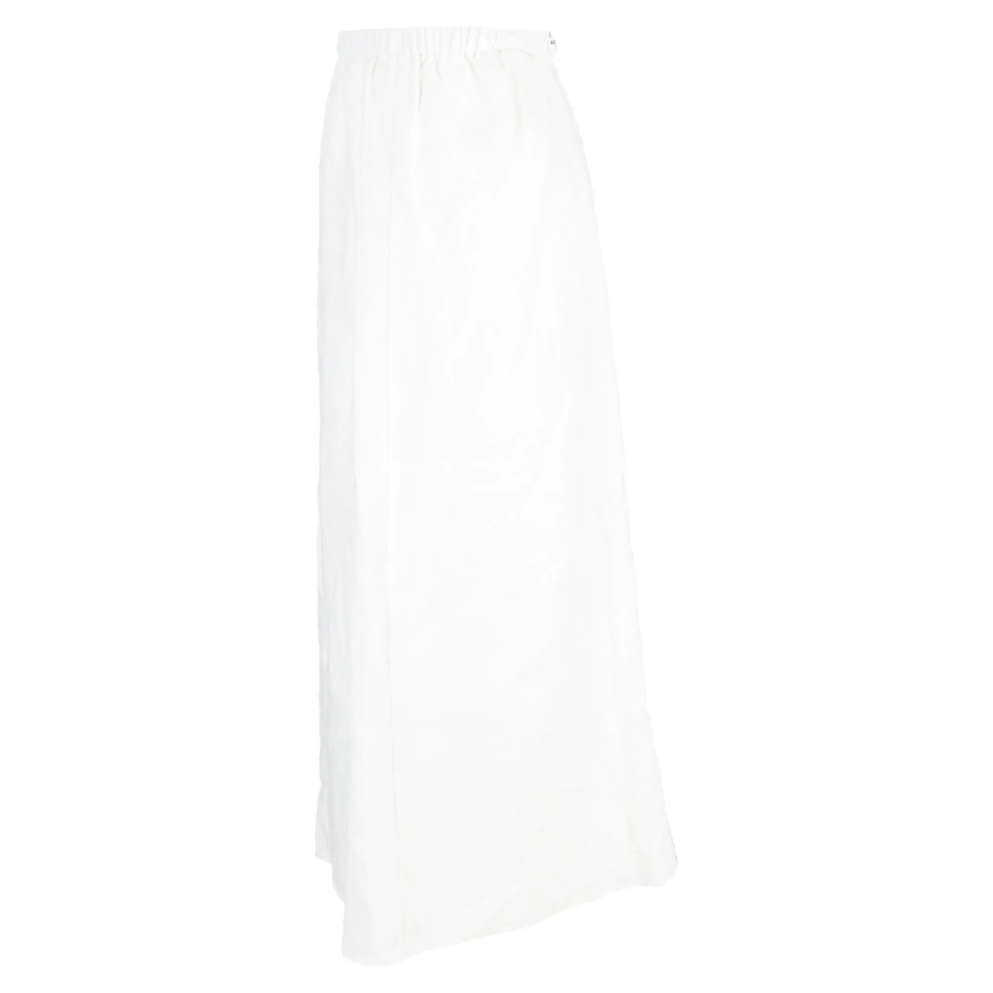 Jupe mi-longue Reformation à taille haute en coton blanc