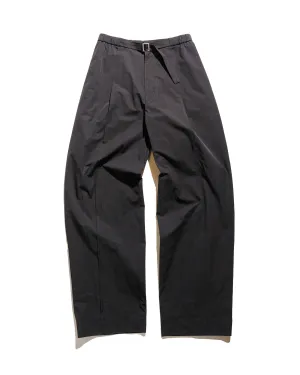 Moisture - Wicking Material Color - Fastness Look Amomento Belted Tuck Banding Pants Black