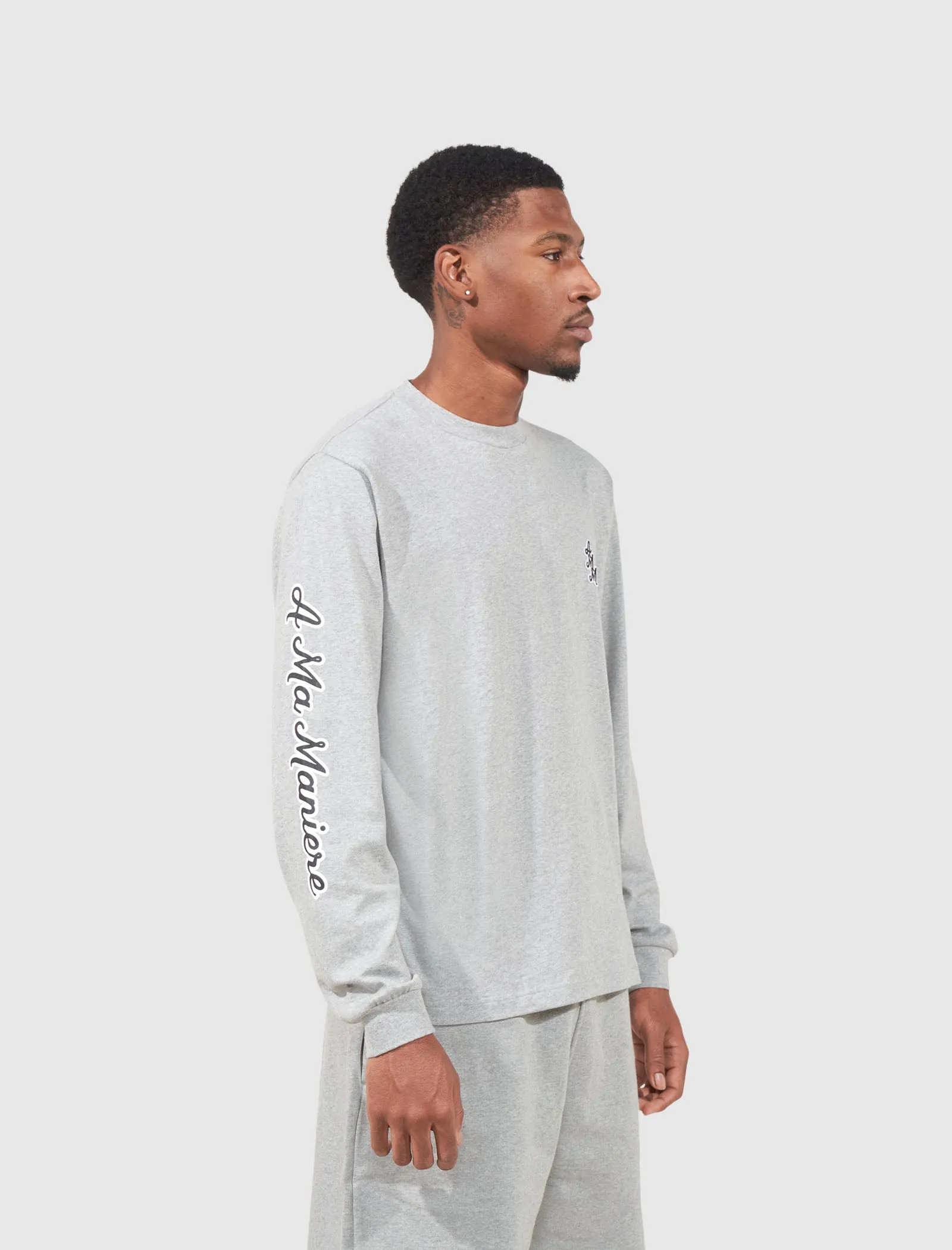 Amm Cursive Logo Long Sleeve Aid