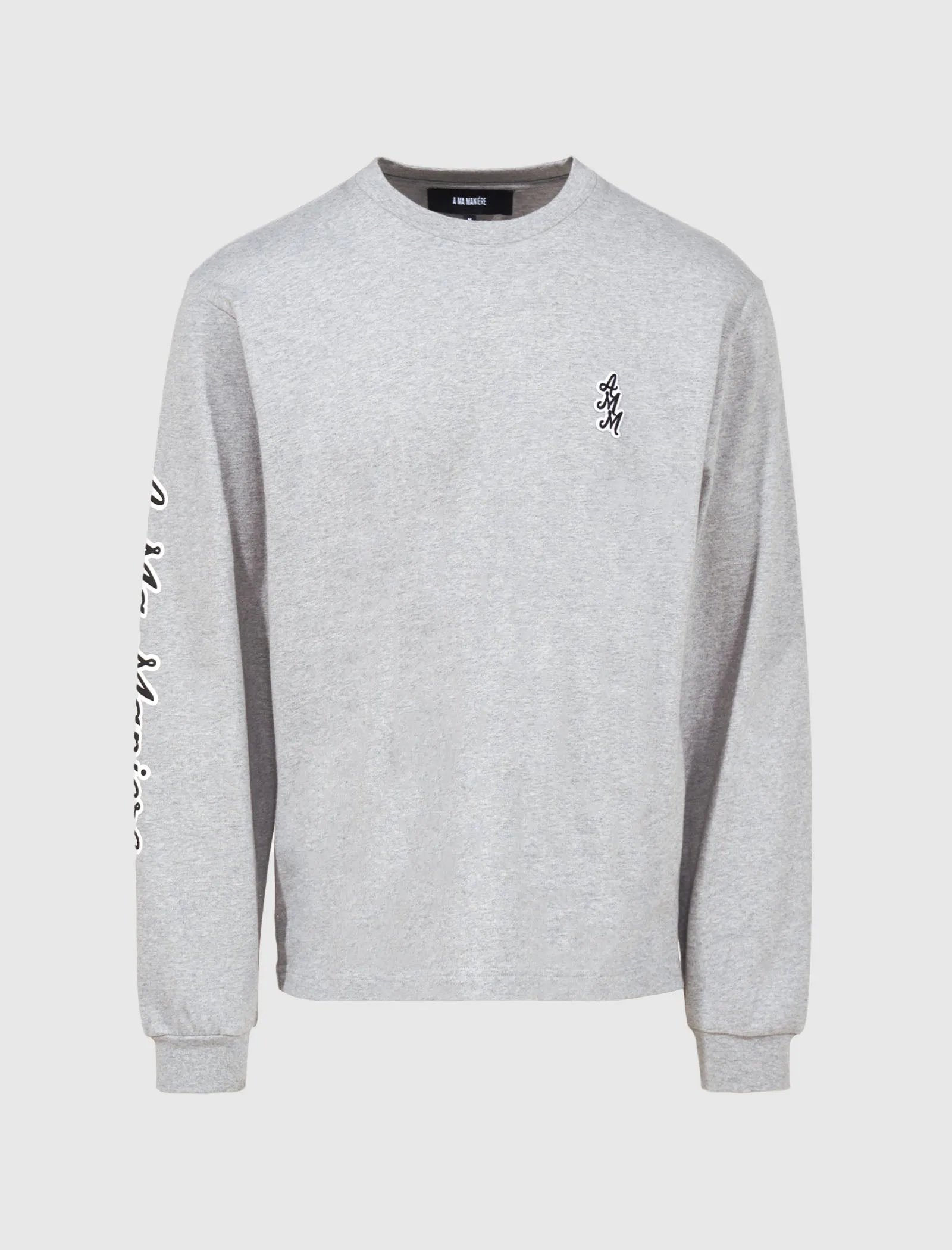 Amm Cursive Logo Long Sleeve Upper Necking