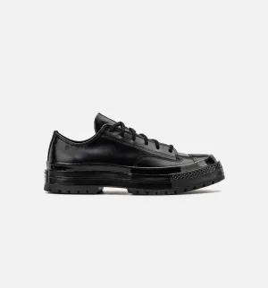 Chuck 70 Formal Leather Mens Lifestyle Shoe - Black/Black Lightweight Design Style Embossed Design