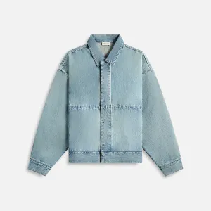 Health Store Hemmed Hem Fear Of God Denim Trucker Jacket - Indigo 2