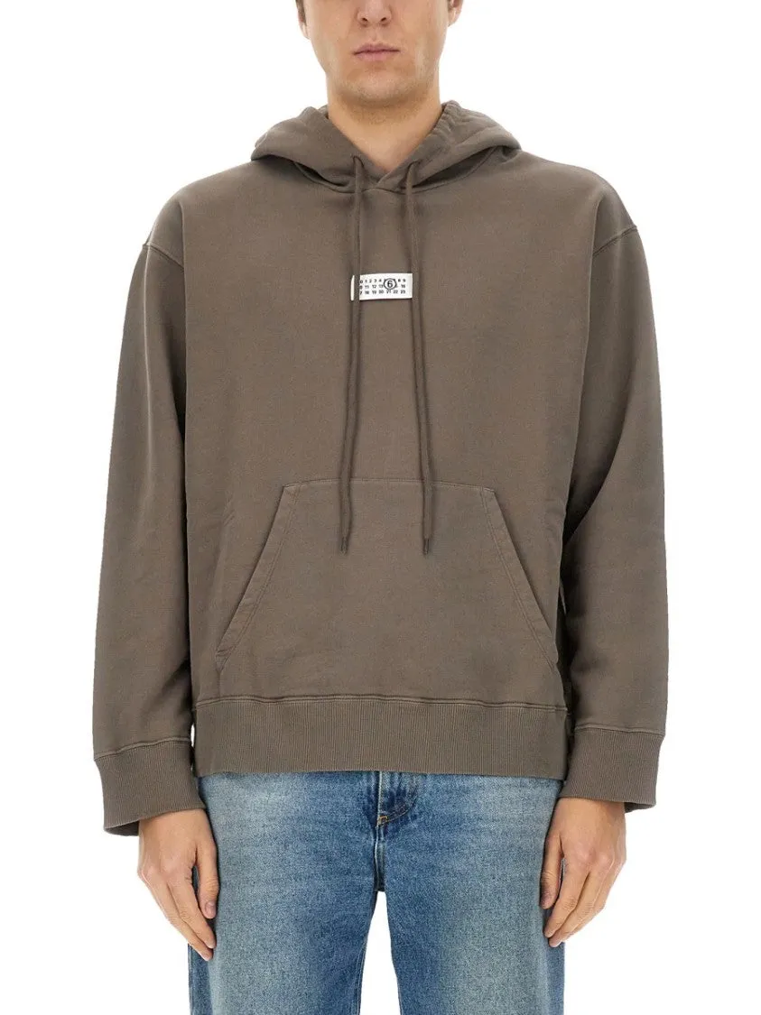 Pull à capuche en coton coupe décontractée avec cordon ajustable