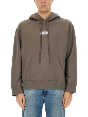 Pull à capuche en coton coupe décontractée avec cordon ajustable