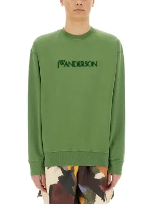 Pull en coton bio coupe décontractée avec logo brodé