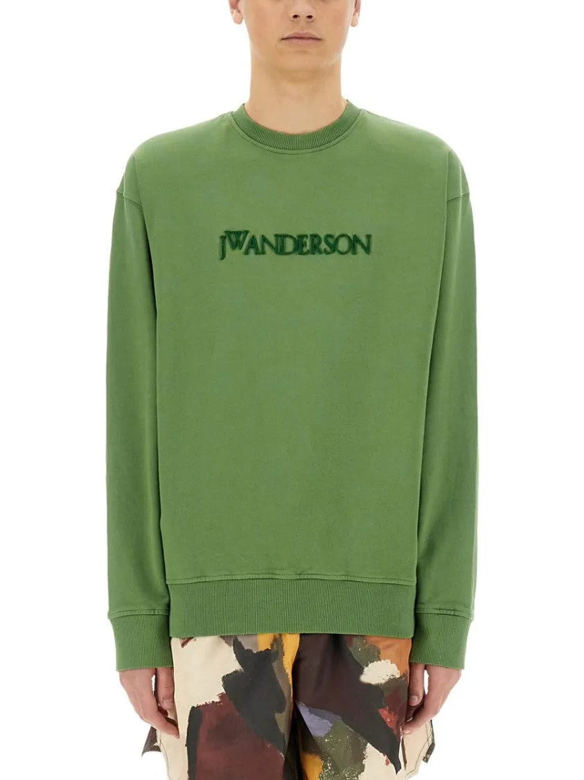 Pull en coton bio coupe décontractée avec logo brodé
