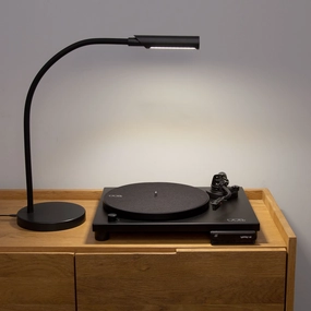 Reliable Corp.: UberLight Flex Turntable Lamp - Black / Tabletop Model hi-fi DAC amp combo,hi-fi speaker impedance matcher,hi-fi RCA switch