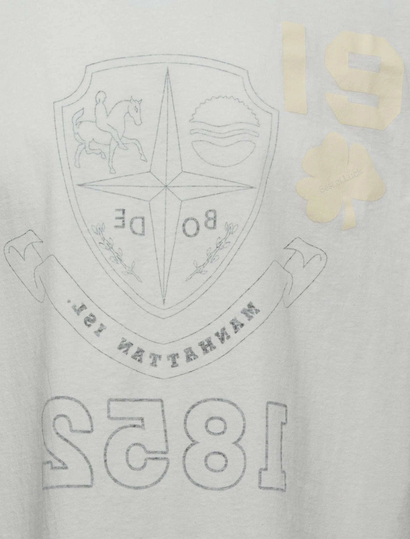 Art History Openwork Stitch Reversible Crest Tee