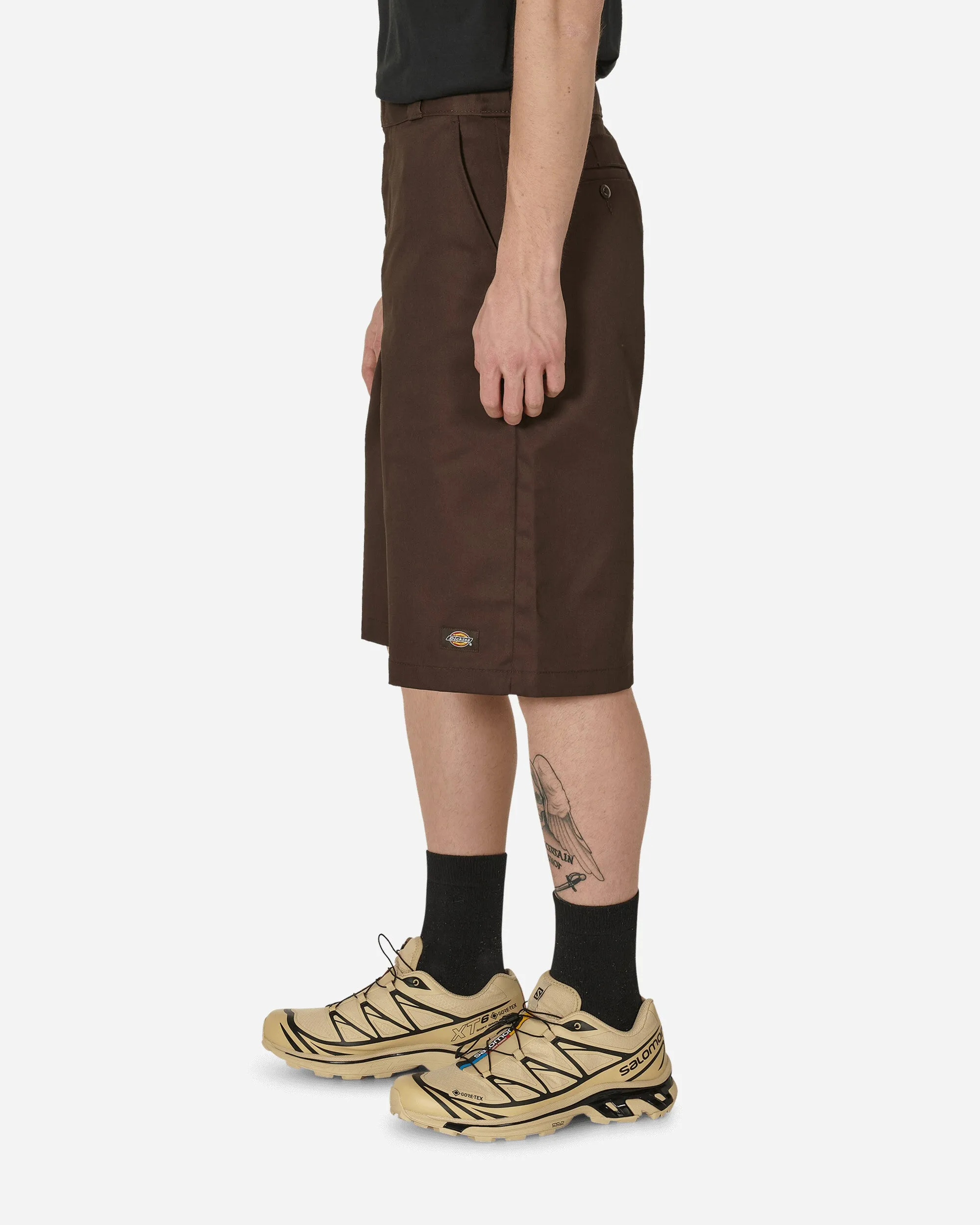 Comfortable Cup Contour Proper Sizing 13 Inch Multi Pocket Work Shorts Dark Brown