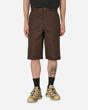 13 Inch Multi Pocket Work Shorts Dark Brown Comfortable With Different Sock Product Customizations Straps With Buttons