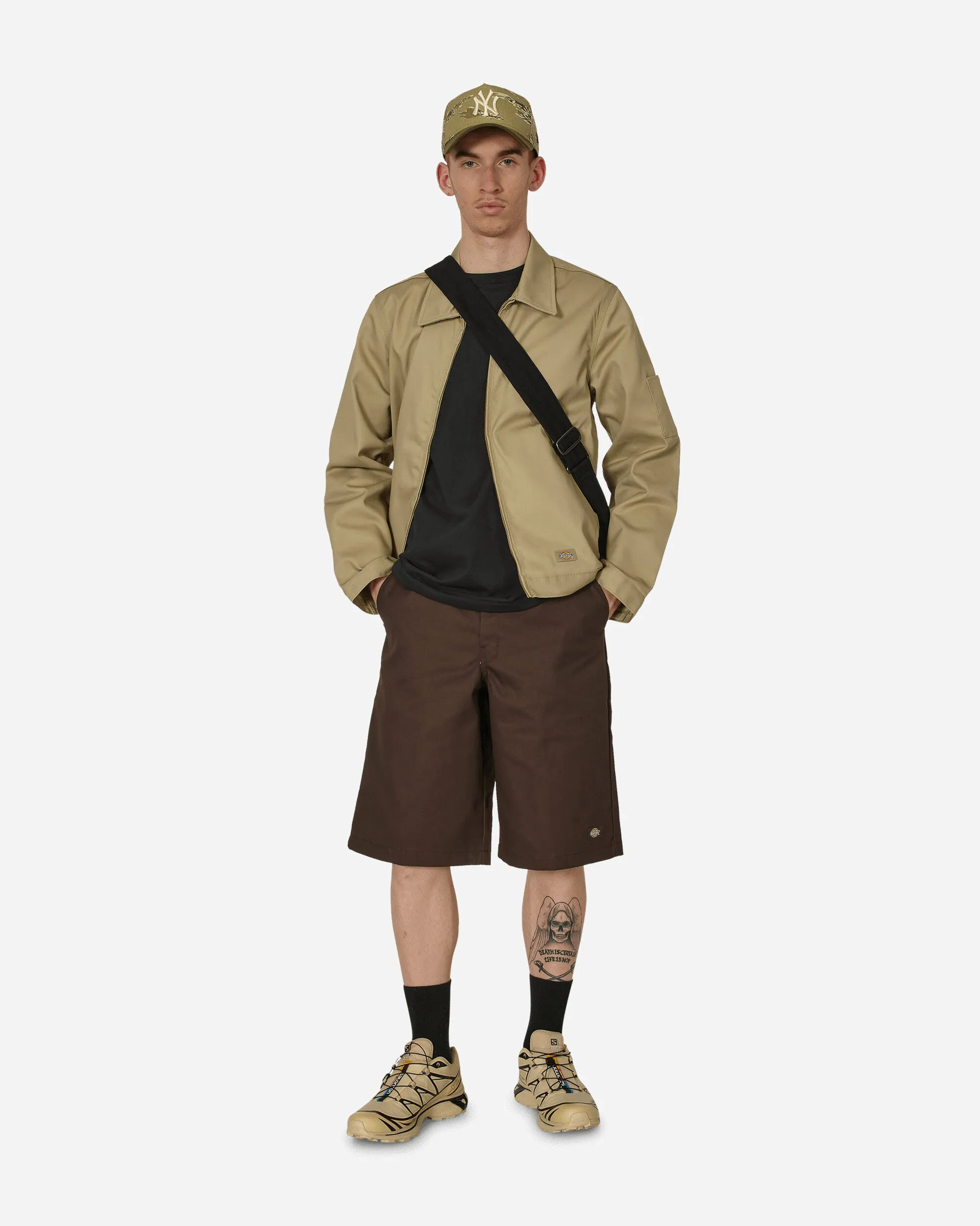 Culottes Layer 13 Inch Multi Pocket Work Shorts Dark Brown