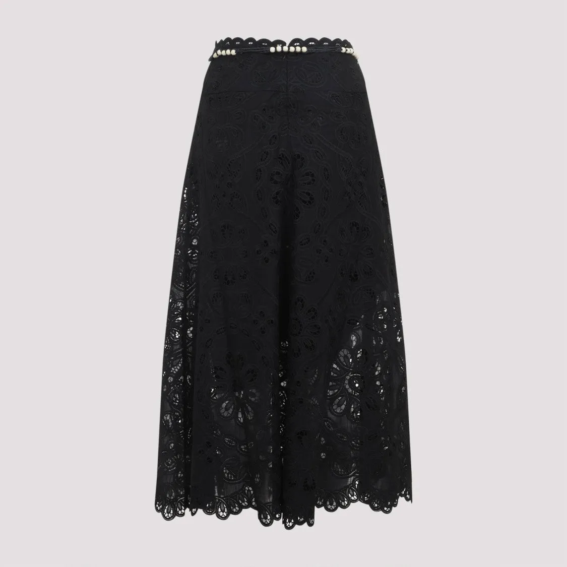 Jupe midi brodée Rhiannon