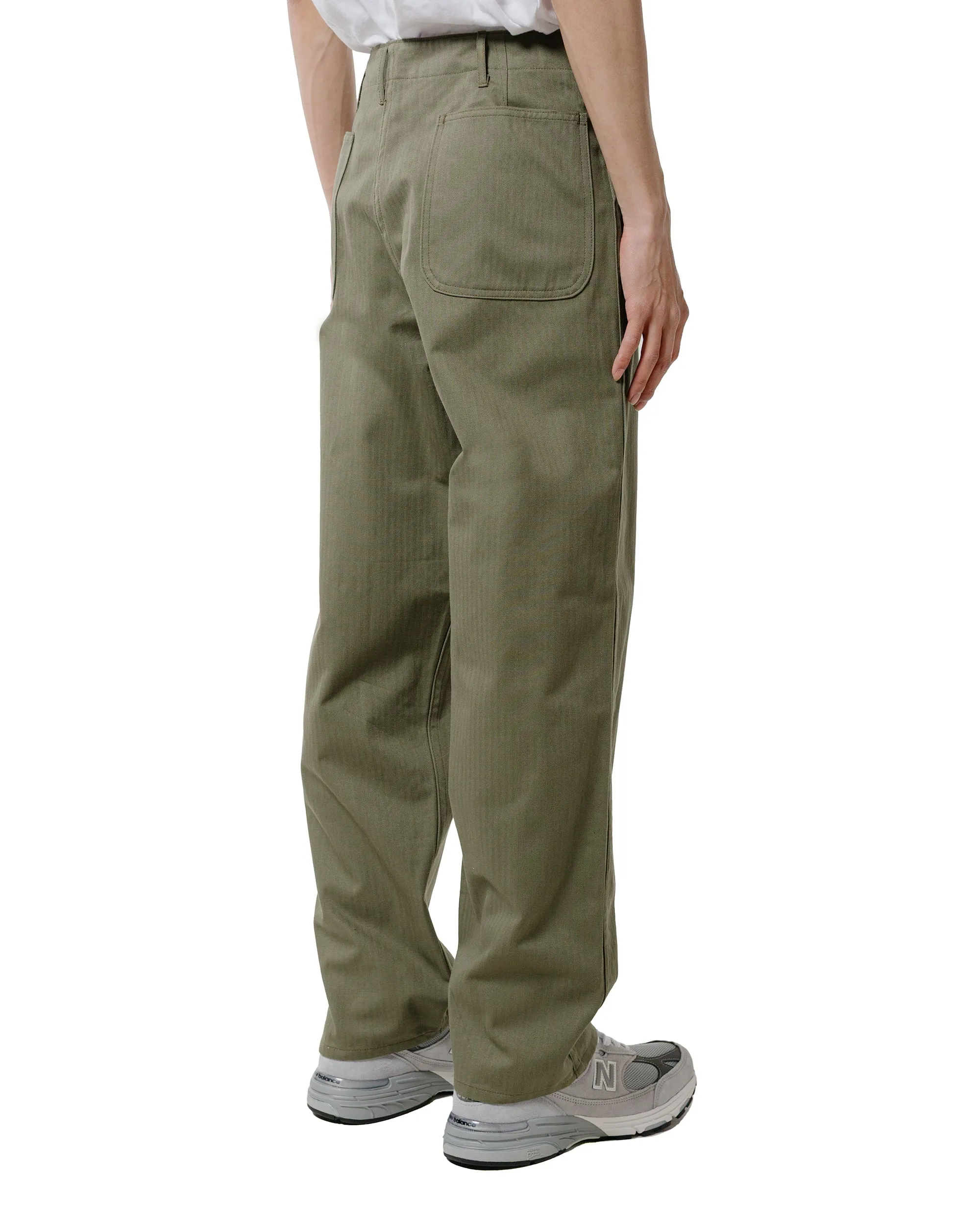 The Real Mccoy'S Mp22007 Trousers, Utility N-3 (Model 220) Olive Skin Friendliness Comfortable Tights Socks