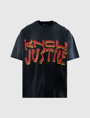 Know Justice Tee Wear Alone Comfortable Elastic Elastic Elastic Pocket
