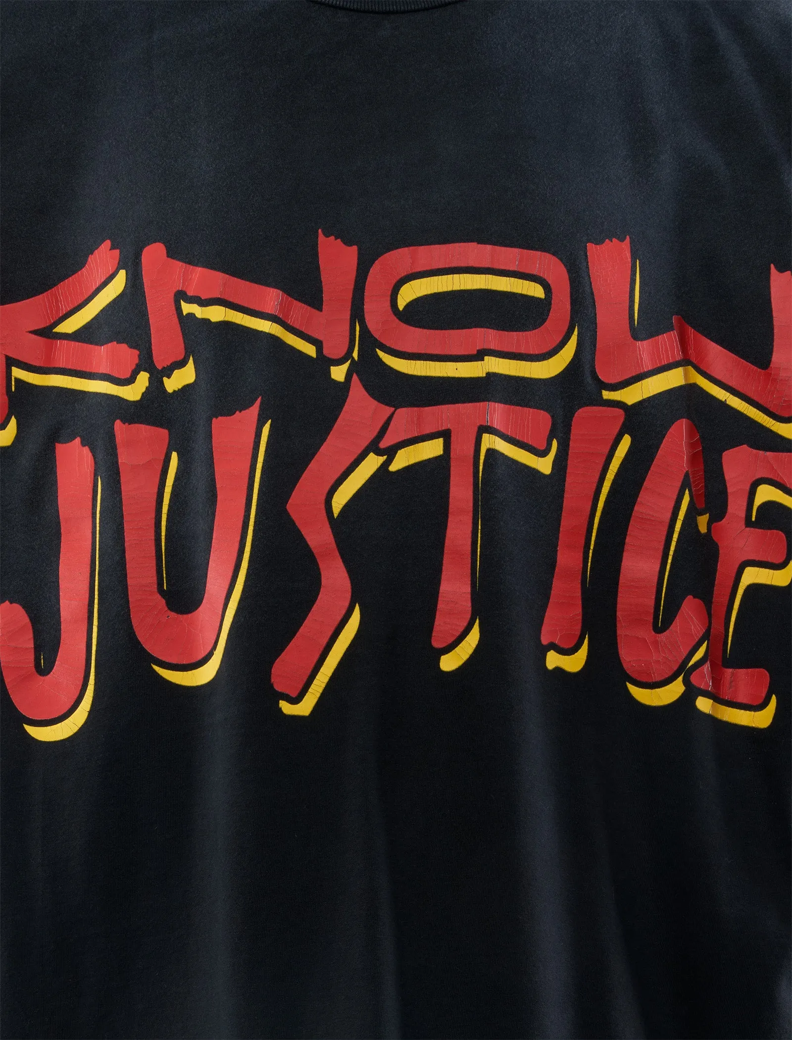 Footprint Fitted Design Know Justice Tee